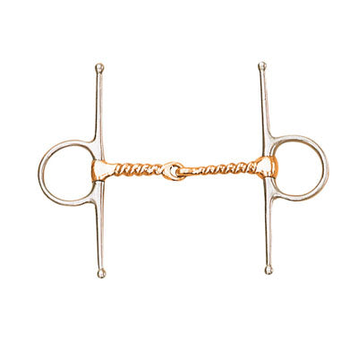 Centaur Copper Corkscrew Full Cheek Snaffle 5 in