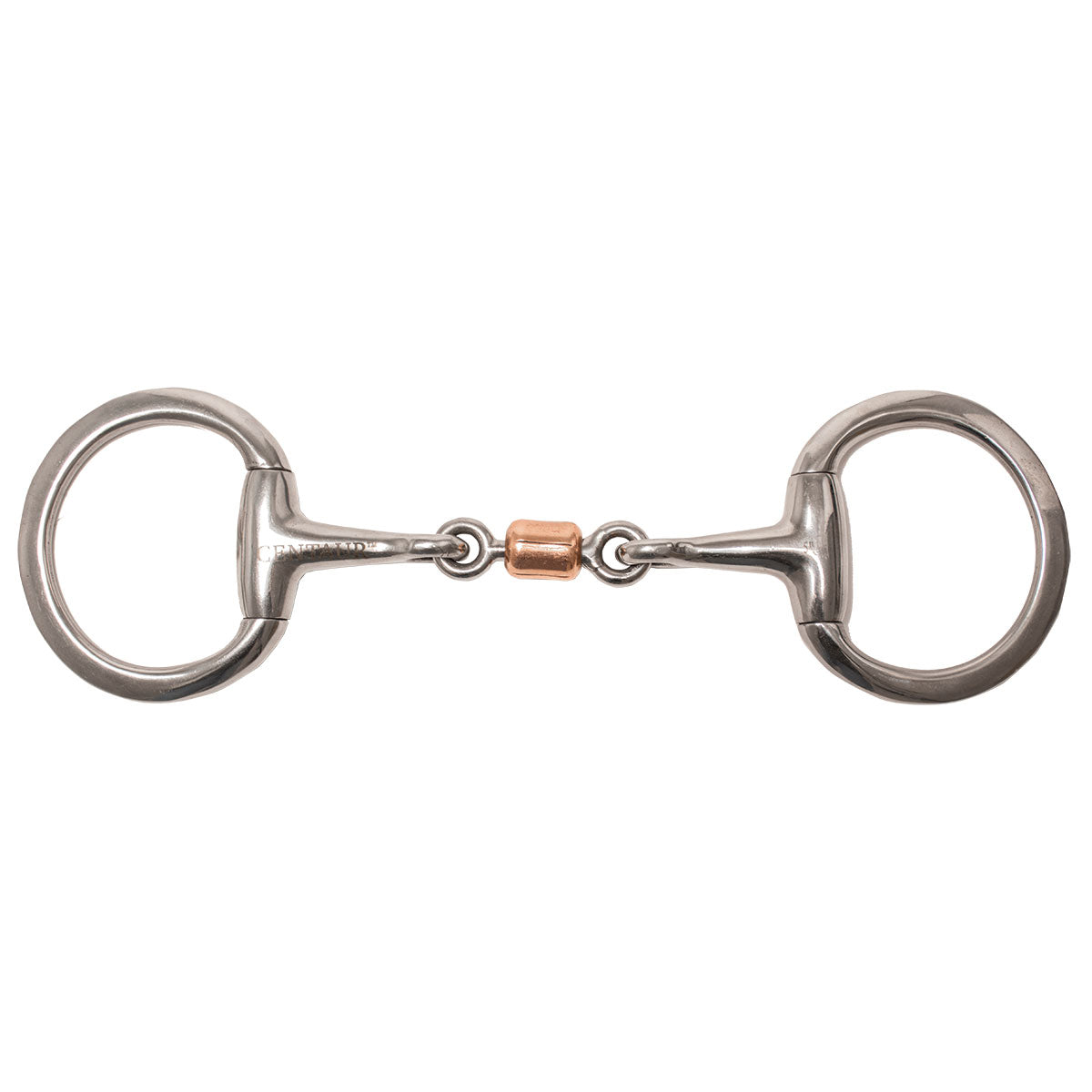 Centaur Eggbutt Snaffle Copper Barrel Roller | – Paddock Saddlery