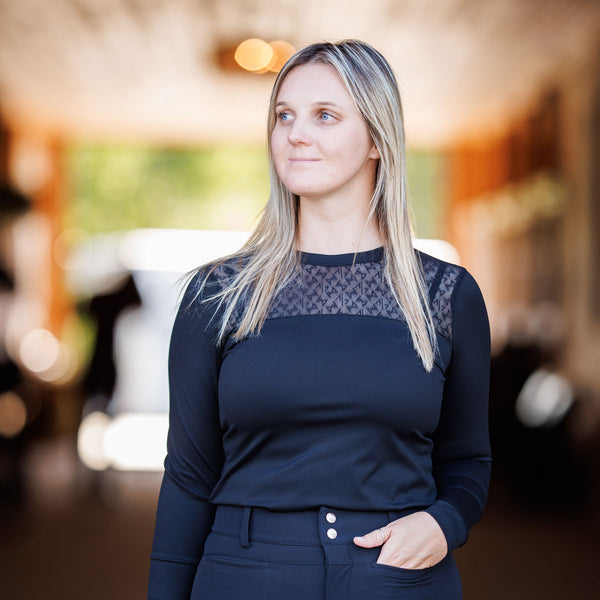 Macha Sports Danielle Lace Crew Ladies Top