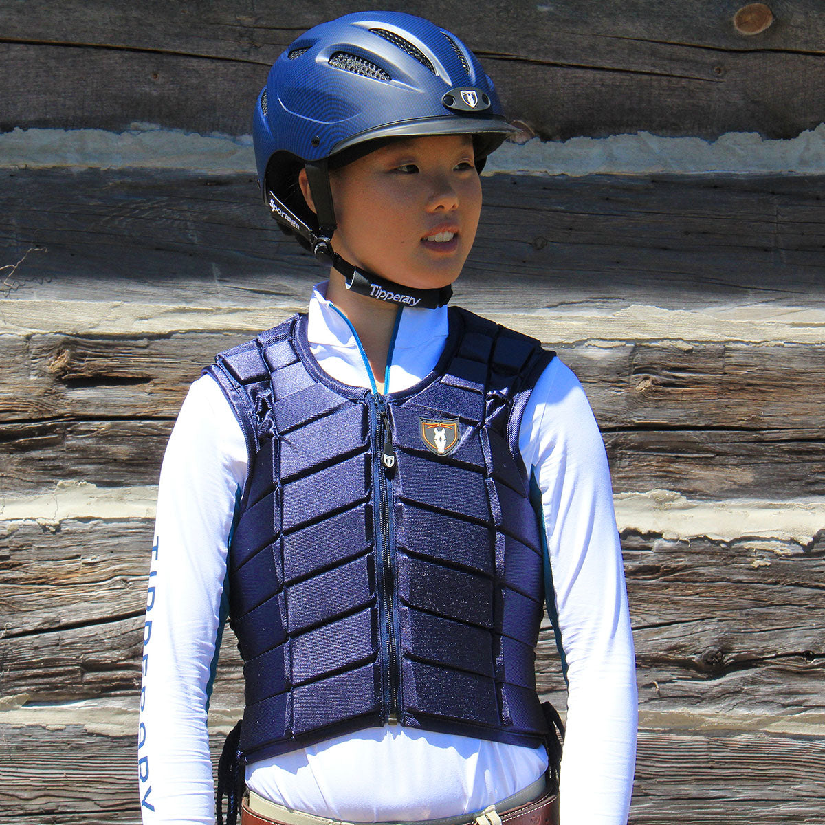 Tipperary Eventer Vest Laced Sides Eventing Safety Paddock Saddlery