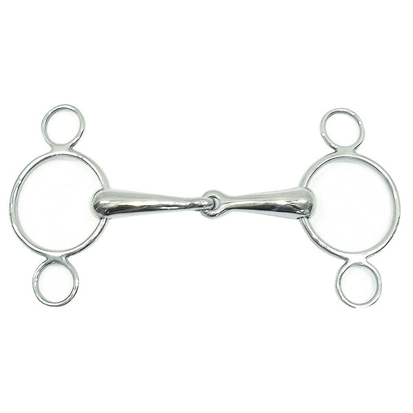 Centaur 2-Ring Pessoa Gag Bit 4.5 in