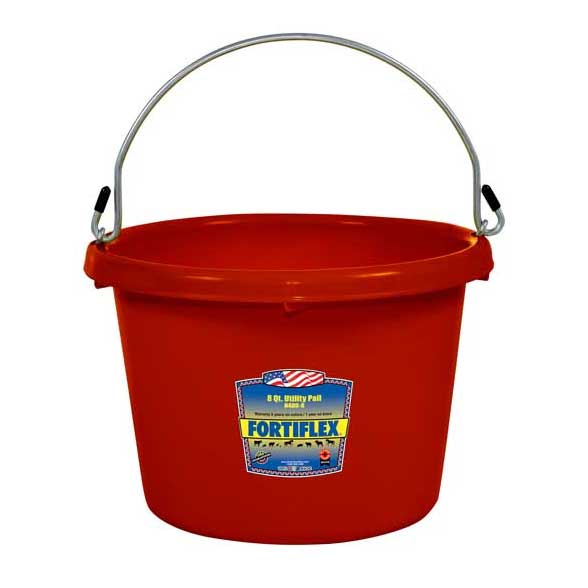 Fortiflex 8 Qt Round Utility Bucket Small Wash Bucket Paddock Saddlery