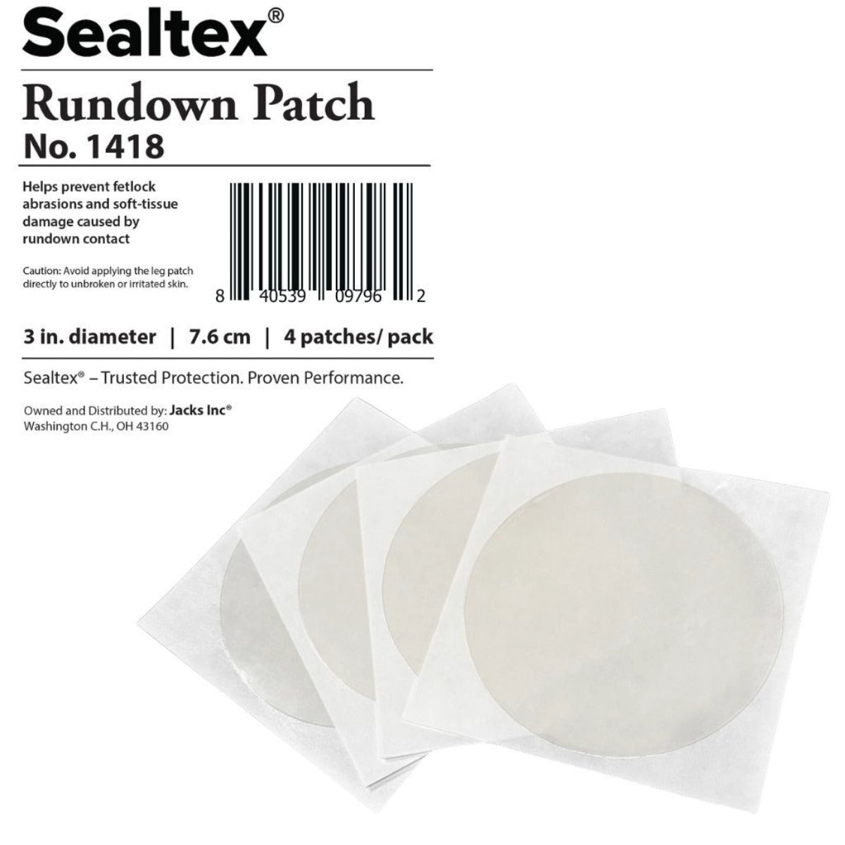 Sealtex Rundown Patches Pack of 4 – Paddock Saddlery
