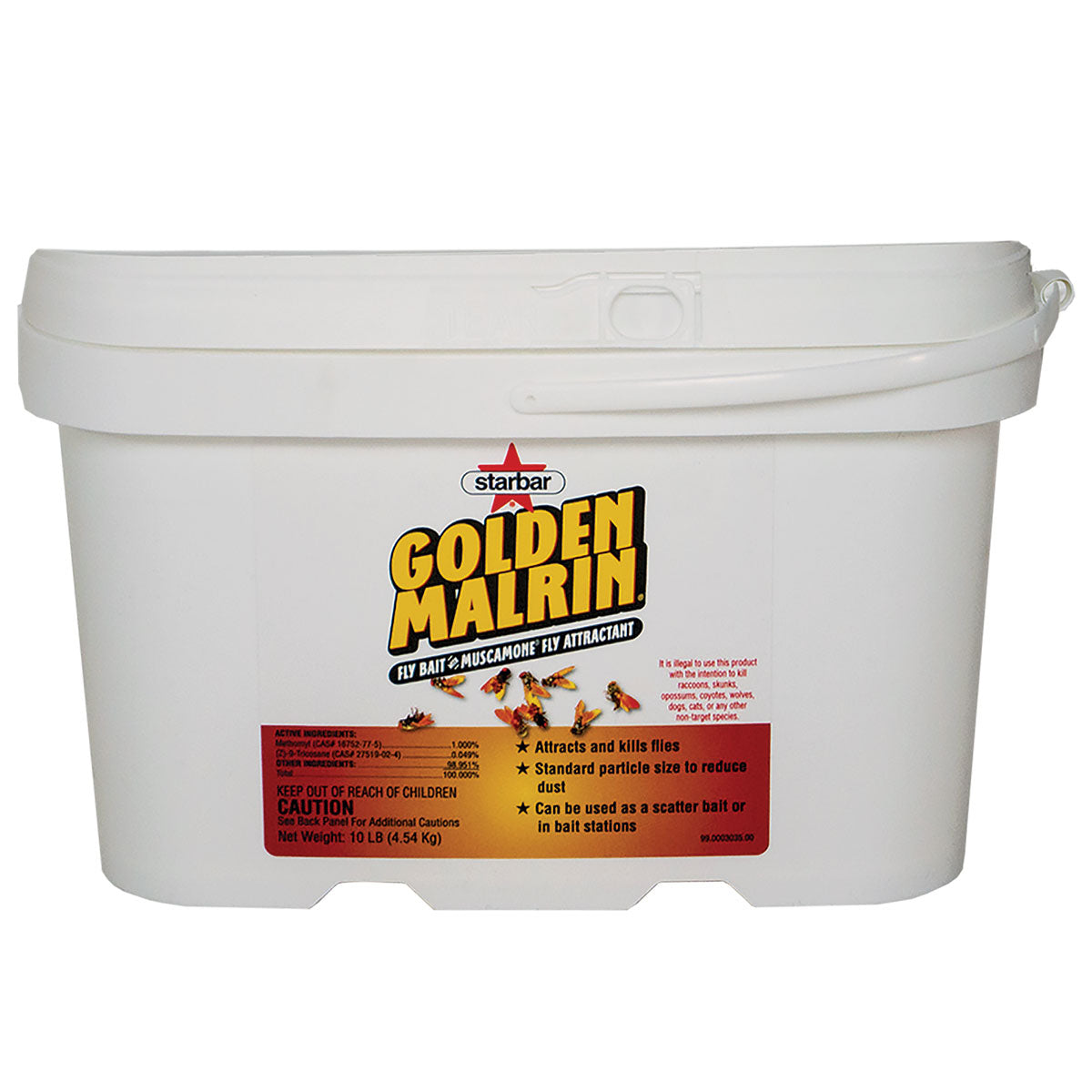 Golden Malrin Fly Bait 10lb Starbar Paddock Saddlery