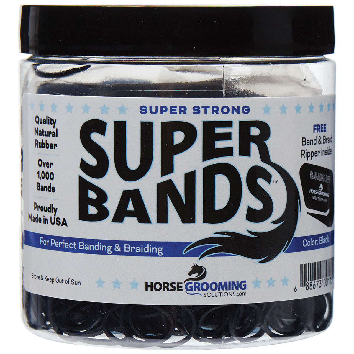 Horse Hair Rubber Bands for Braiding and Banding Super Natural Bands by  Healthy HairCare - Healthy HairCare