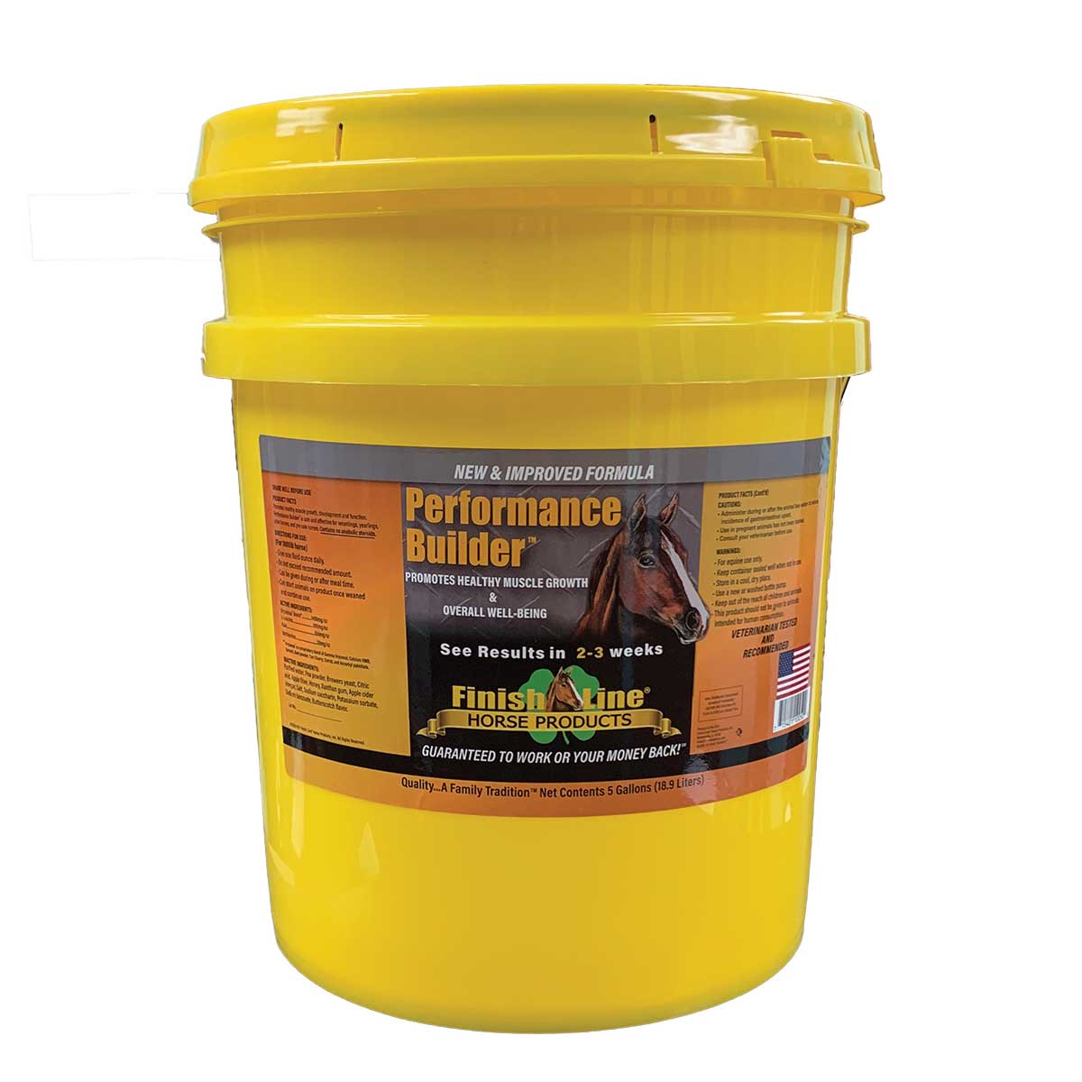 Finish Line Performance Builder 5 Gallon Bucket Paddock Saddlery