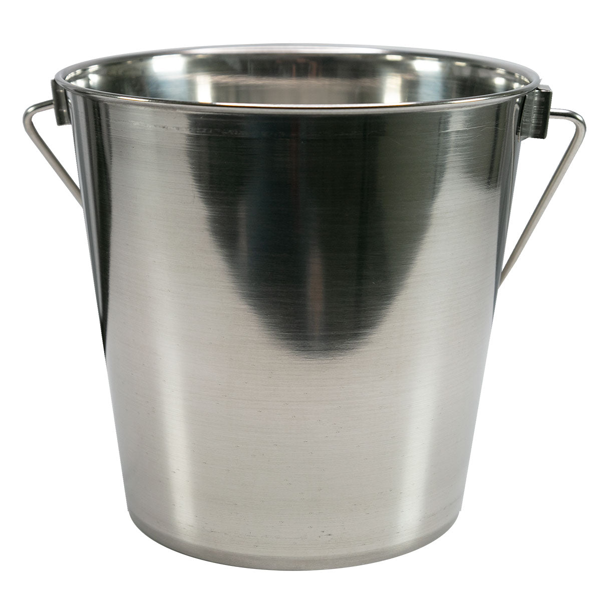 Stainless steel bucket with handle