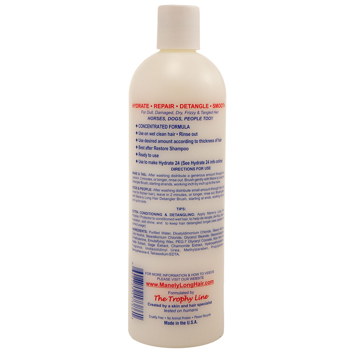 Mane-ly Long Hair Repair Conditioner 16 oz | – Paddock Saddlery